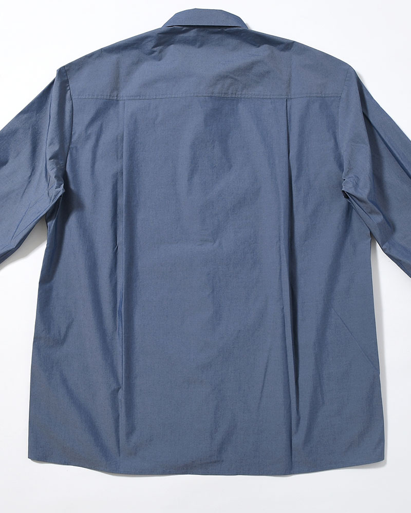 SQUARE POCKET OVERSIZE SHIRT -INDIGO-