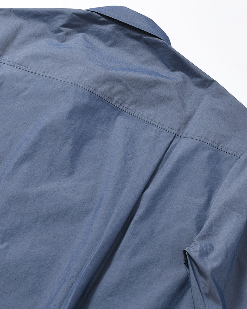 SQUARE POCKET OVERSIZE SHIRT -INDIGO-