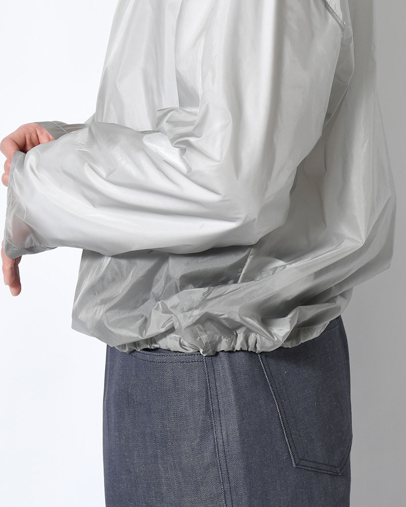 SHEER HOODIE ANORAK -GREY-