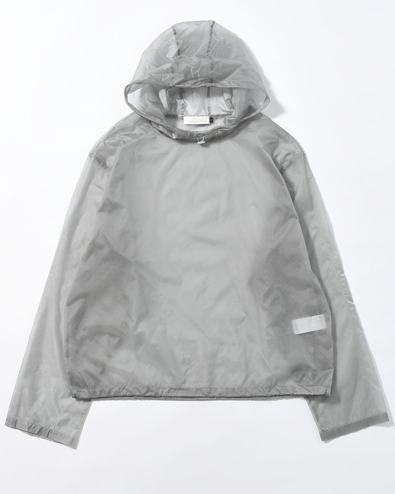 SHEER HOODIE ANORAK -GREY-