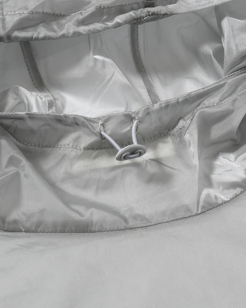 SHEER HOODIE ANORAK -GREY-