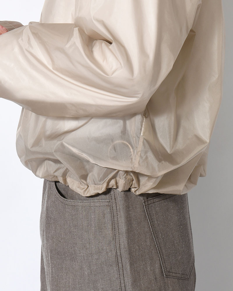 SHEER HOODIE ANORAK -BEIGE-