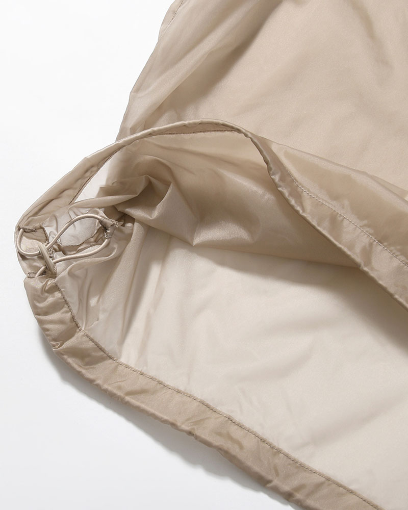 SHEER HOODIE ANORAK -BEIGE-