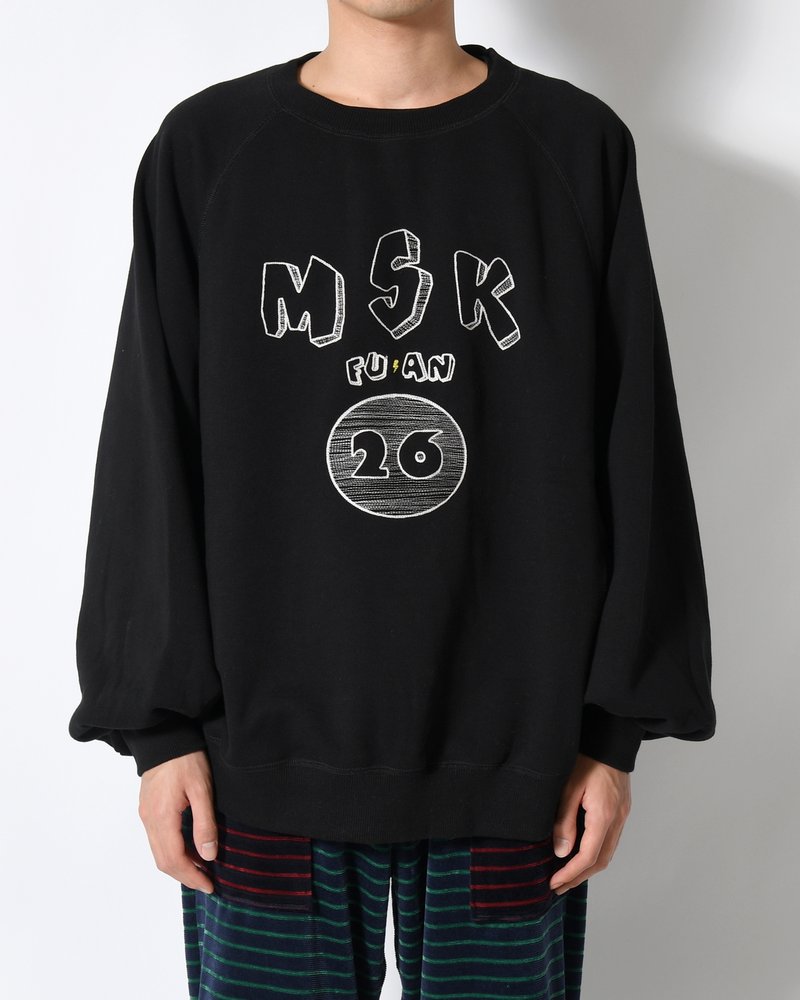 LOOSE WING-SWEAT -BLACK-
