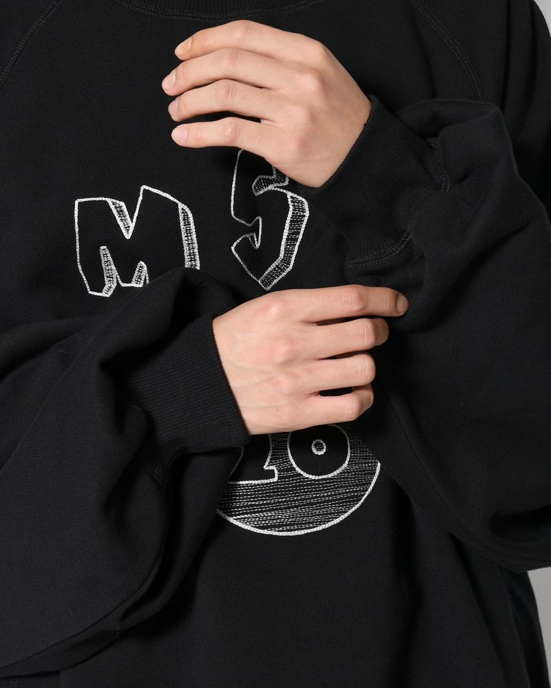 LOOSE WING-SWEAT -BLACK-