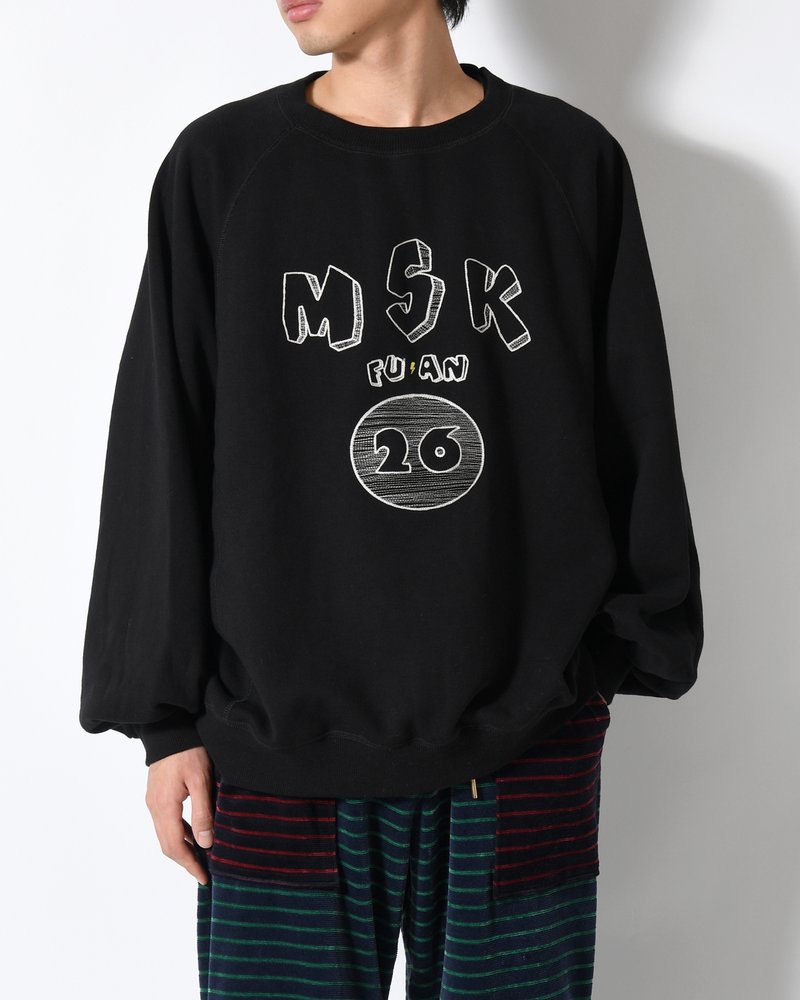 LOOSE WING-SWEAT -BLACK-