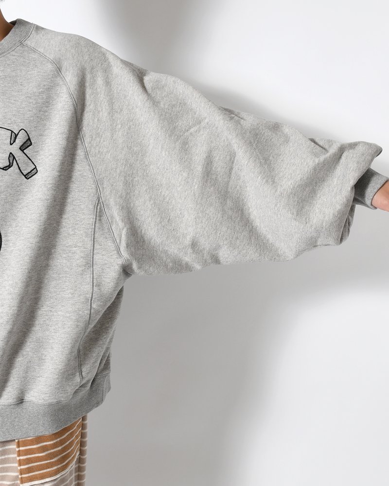 LOOSE WING-SWEAT -GRAY-