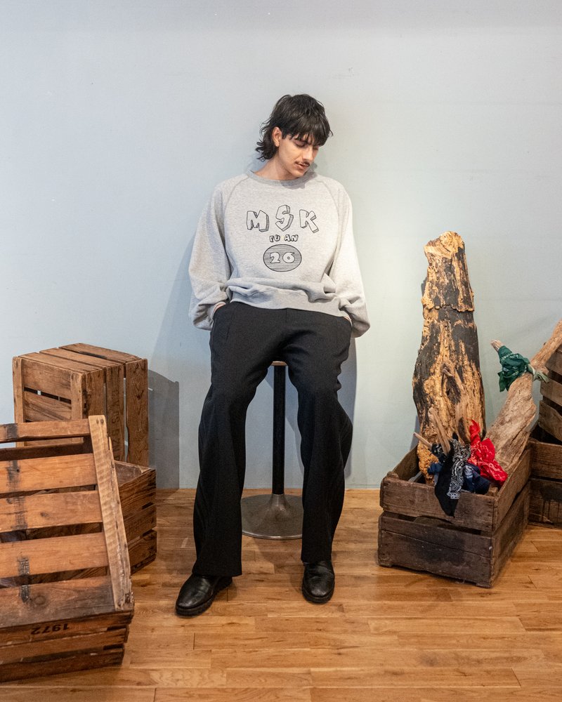 LOOSE WING-SWEAT -GRAY-