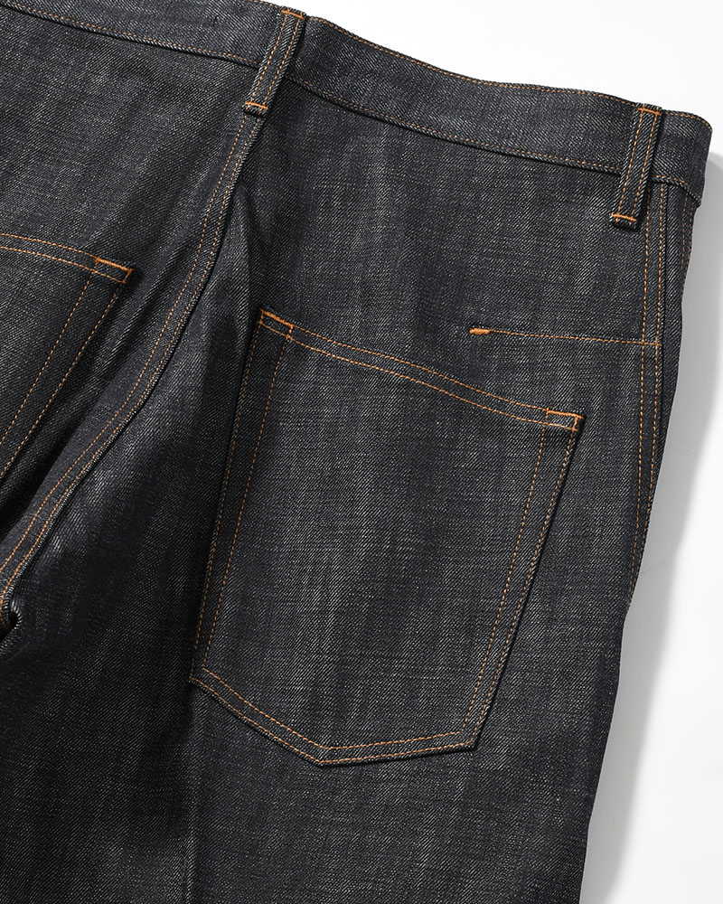 3D TWISTED WIDE LEG JEANS -RAW INDIGO-