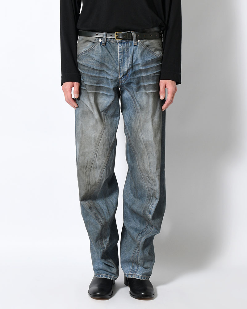 3D TWISTED JEANS 3.0 -DIRTY FADED INDIGO-
