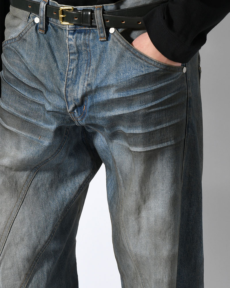 3D TWISTED JEANS 3.0 -DIRTY FADED INDIGO-
