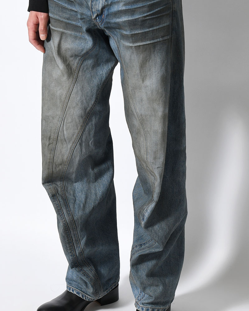 3D TWISTED JEANS 3.0 -DIRTY FADED INDIGO-