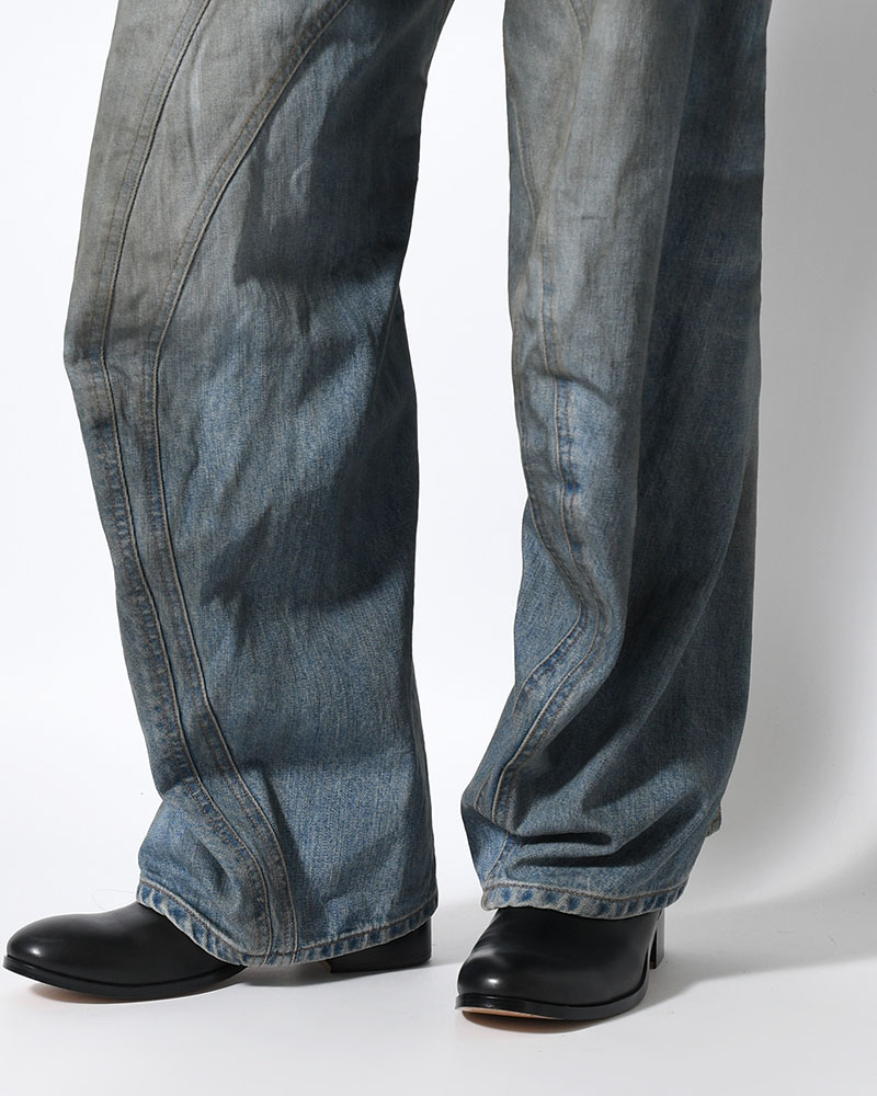 3D TWISTED JEANS 3.0 -DIRTY FADED INDIGO-