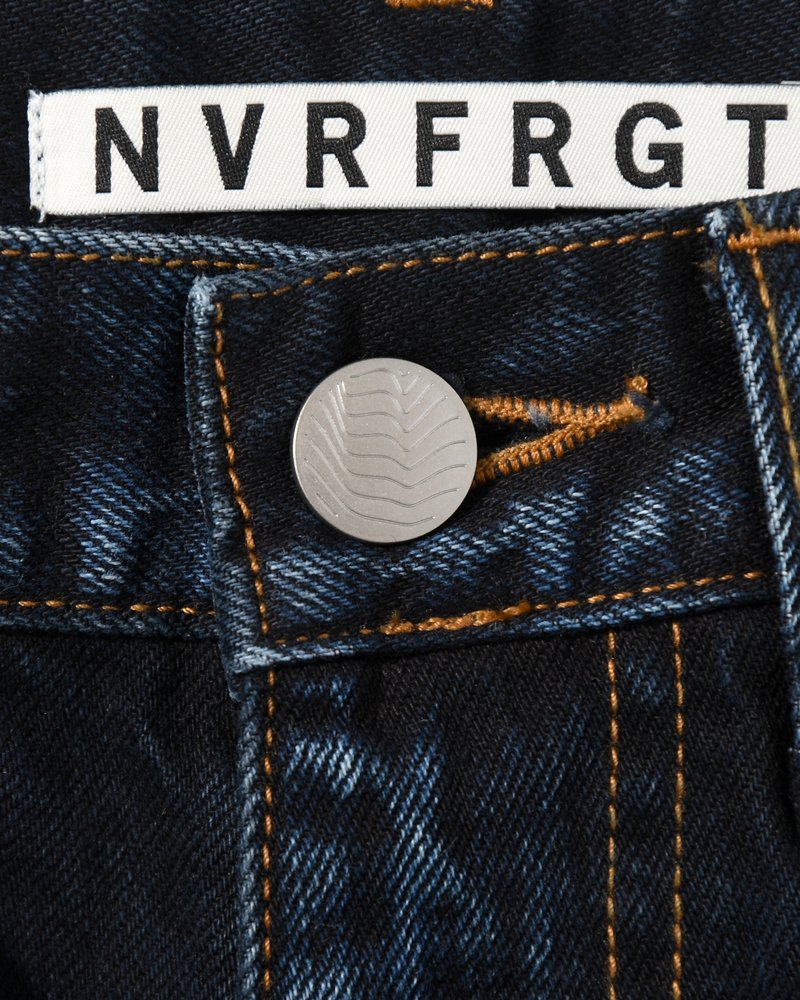 3D TWISTED WIDE LEG JEANS -DARK FADED INDIGO-