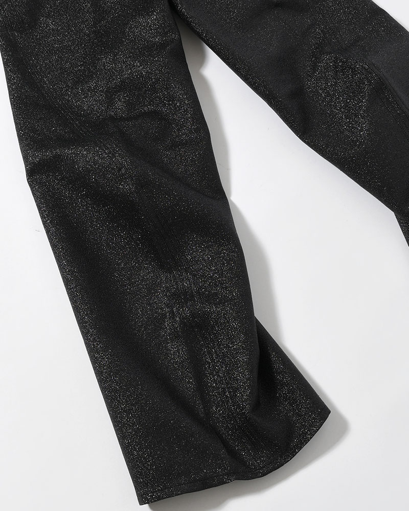 GLITTER TWILL 3D TWISTED WIDE -BLACK-