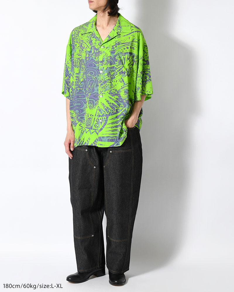 HAWAIIAN SHIRTS NIM-T2SH -L GREEN-