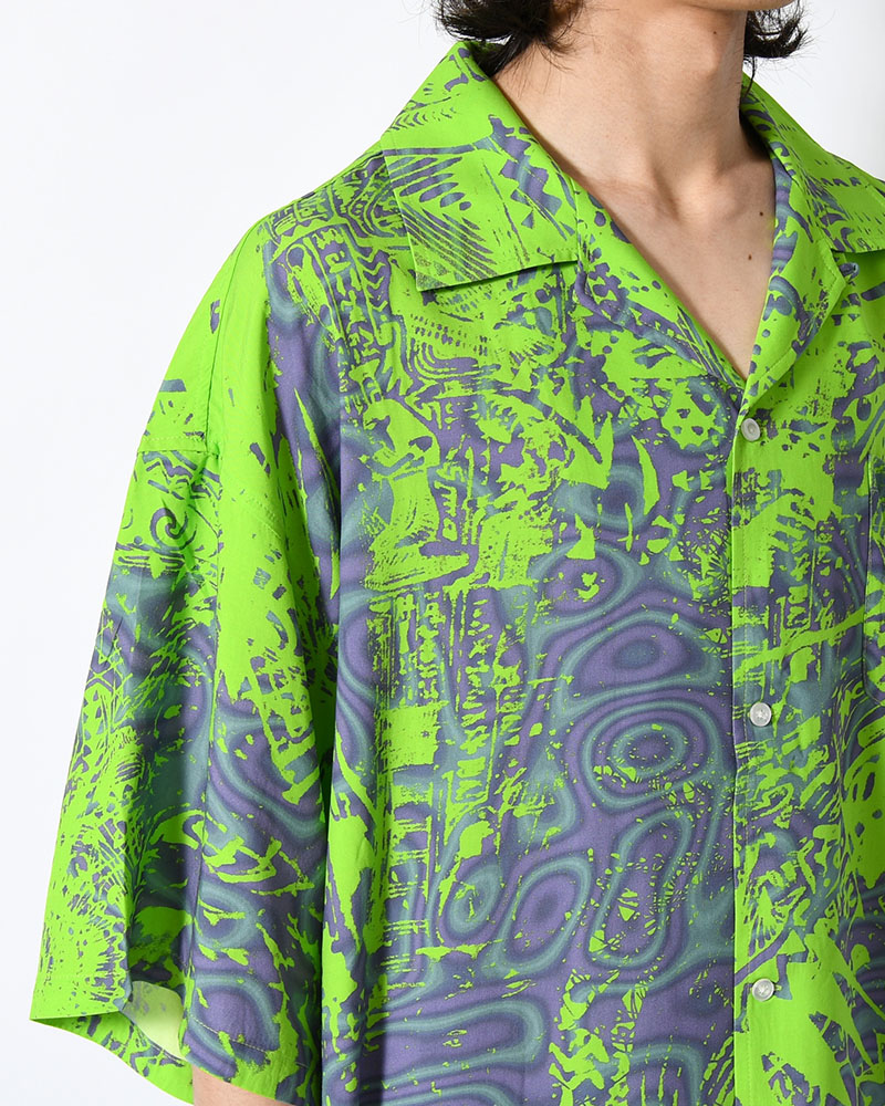 HAWAIIAN SHIRTS NIM-T2SH -L GREEN-