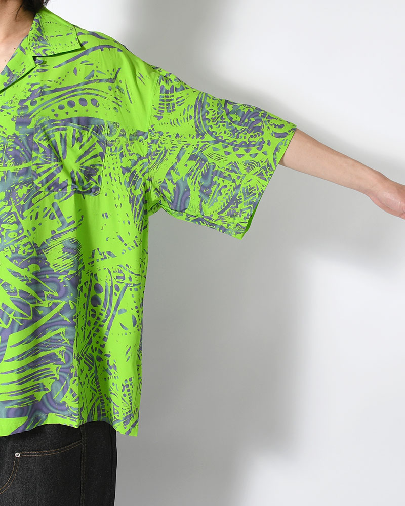 HAWAIIAN SHIRTS NIM-T2SH -L GREEN-