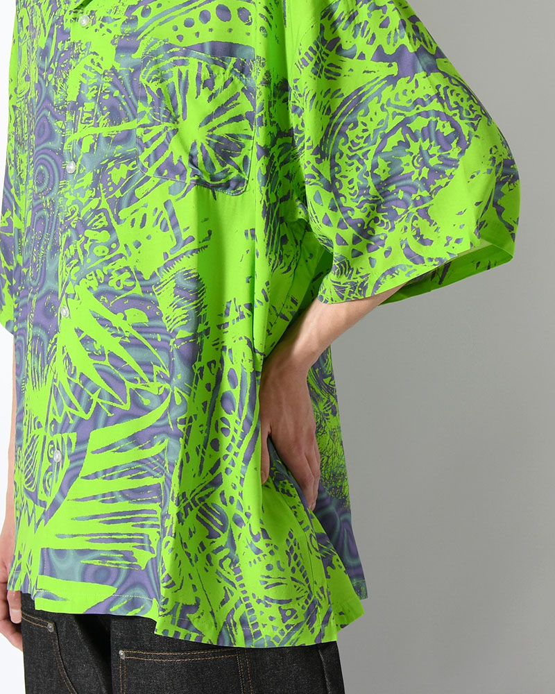 HAWAIIAN SHIRTS NIM-T2SH -L GREEN-