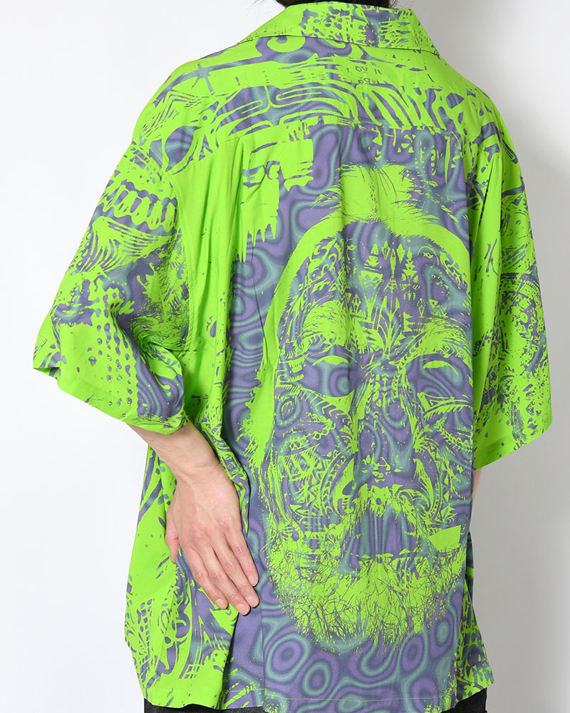 HAWAIIAN SHIRTS NIM-T2SH -L GREEN-