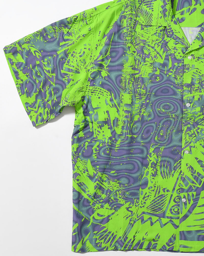 HAWAIIAN SHIRTS NIM-T2SH -L GREEN-