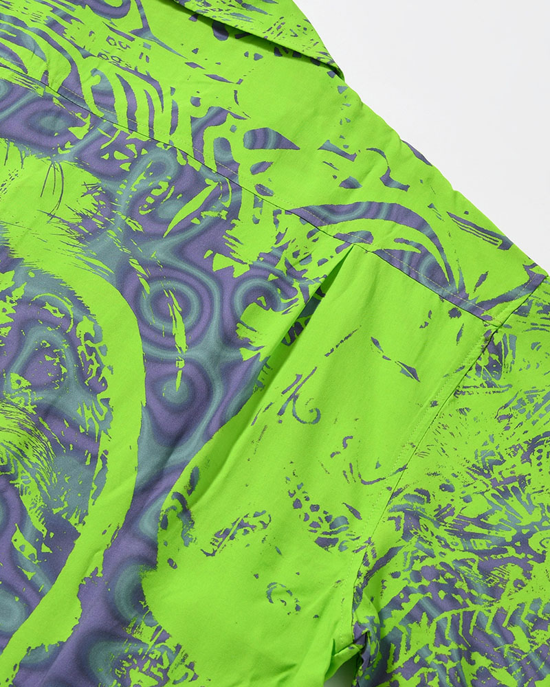 HAWAIIAN SHIRTS NIM-T2SH -L GREEN-