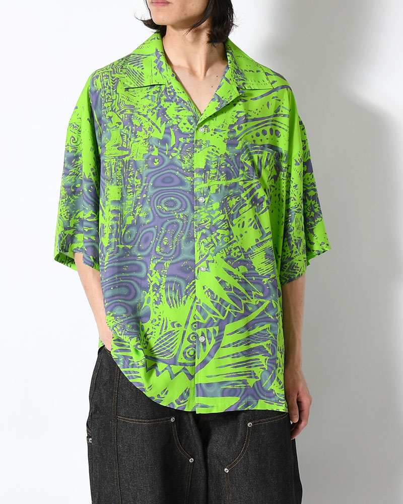 HAWAIIAN SHIRTS NIM-T2SH -L GREEN-