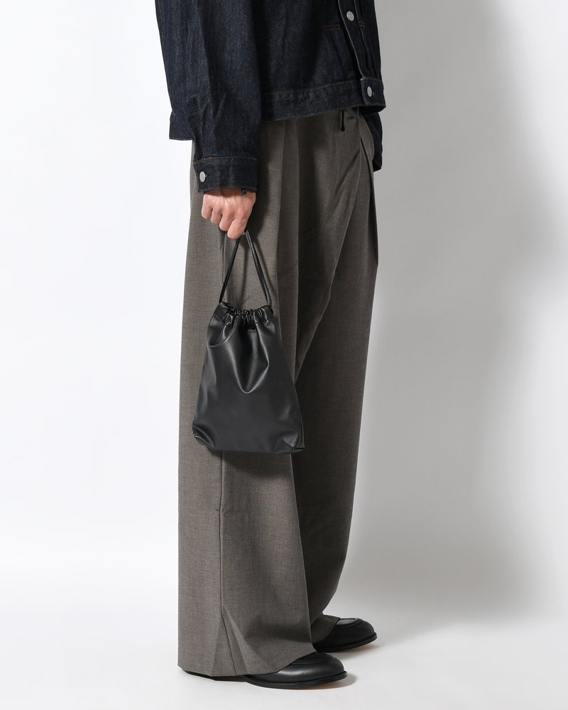 WPM SHIBORI KINCHAKU "WATERPROOF" -BLACK-