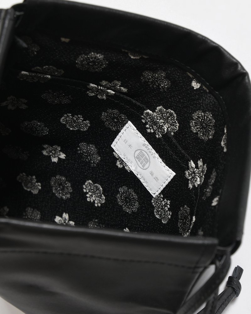 WPM SHIBORI KINCHAKU "WATERPROOF" -BLACK-