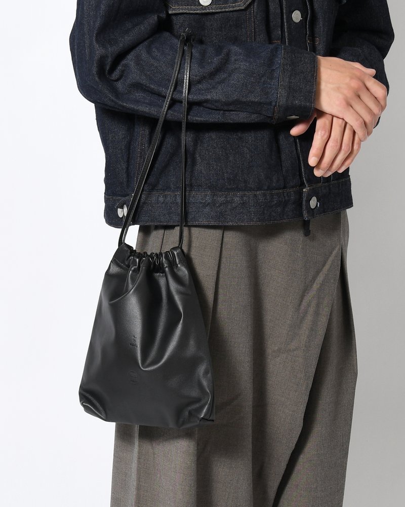 WPM SHIBORI KINCHAKU "WATERPROOF" -BLACK-