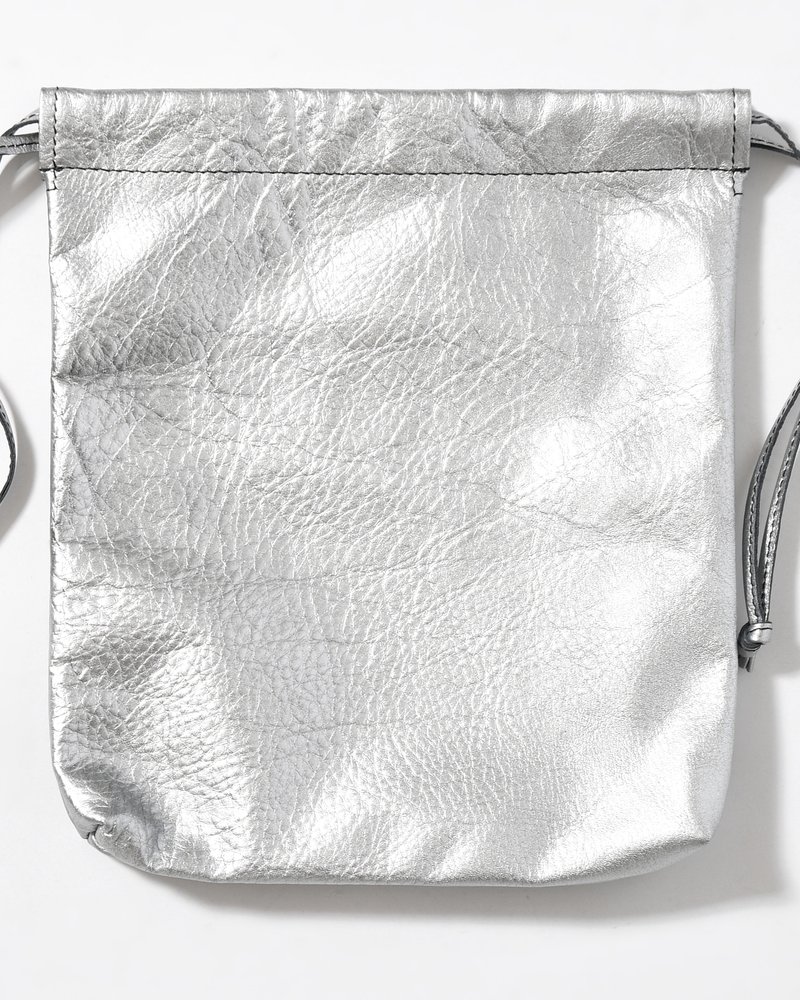 WPM SHIBORI KINCHAKU "WATERPROOF" -SILVER-