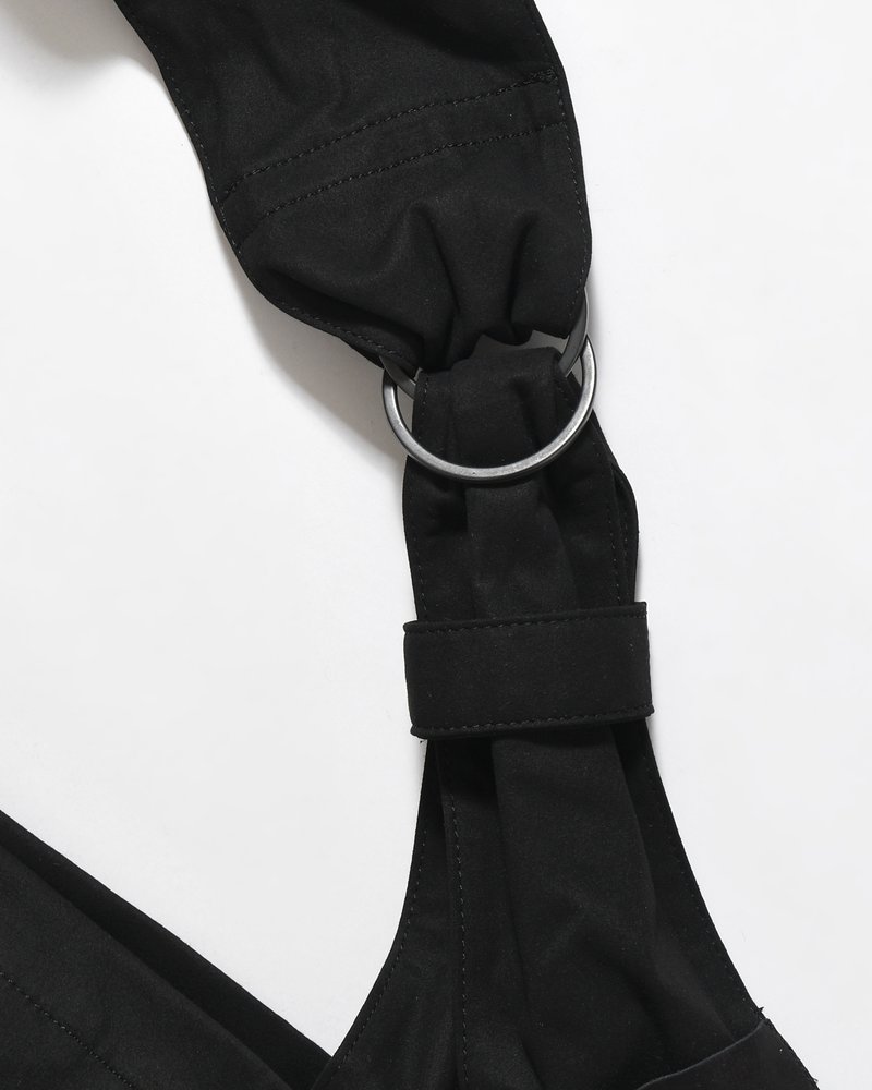 TASUKI SHOULDER "HIGH DENSITY MICROFIBER" (STANDARD SIZE) -BLACK-