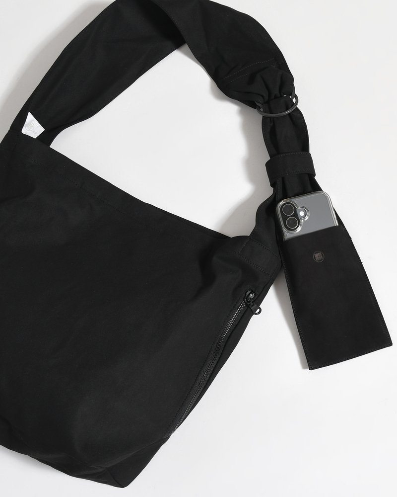 TASUKI SHOULDER "HIGH DENSITY MICROFIBER" (STANDARD SIZE) -BLACK-