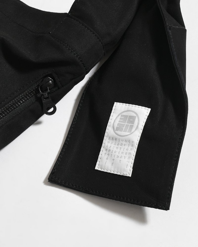 TASUKI SHOULDER "HIGH DENSITY MICROFIBER" (STANDARD SIZE) -BLACK-