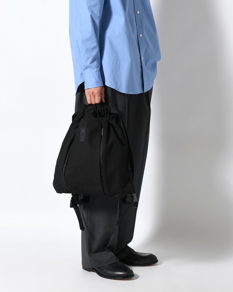 BACKPACK "NINJA-TEX" HIGH DENSITY MICROFIBER -BLACK-