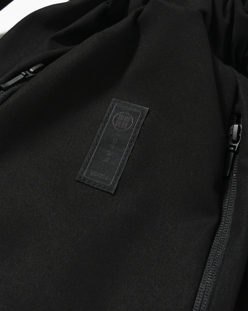 BACKPACK "NINJA-TEX" HIGH DENSITY MICROFIBER -BLACK-