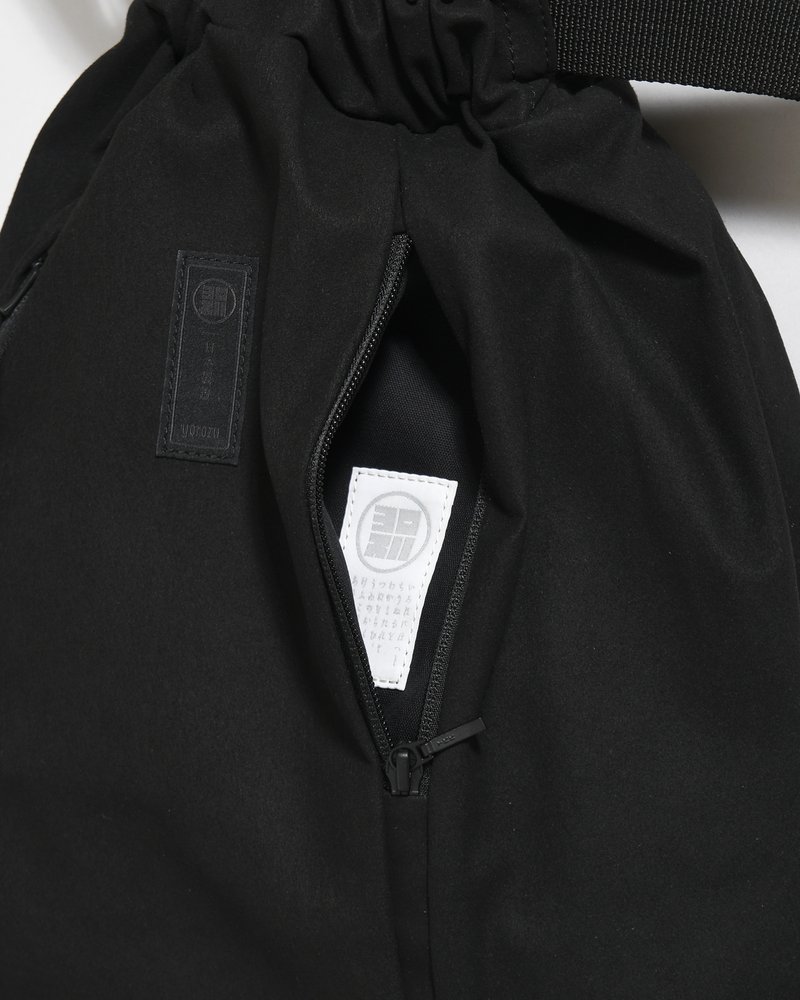 BACKPACK "NINJA-TEX" HIGH DENSITY MICROFIBER -BLACK-