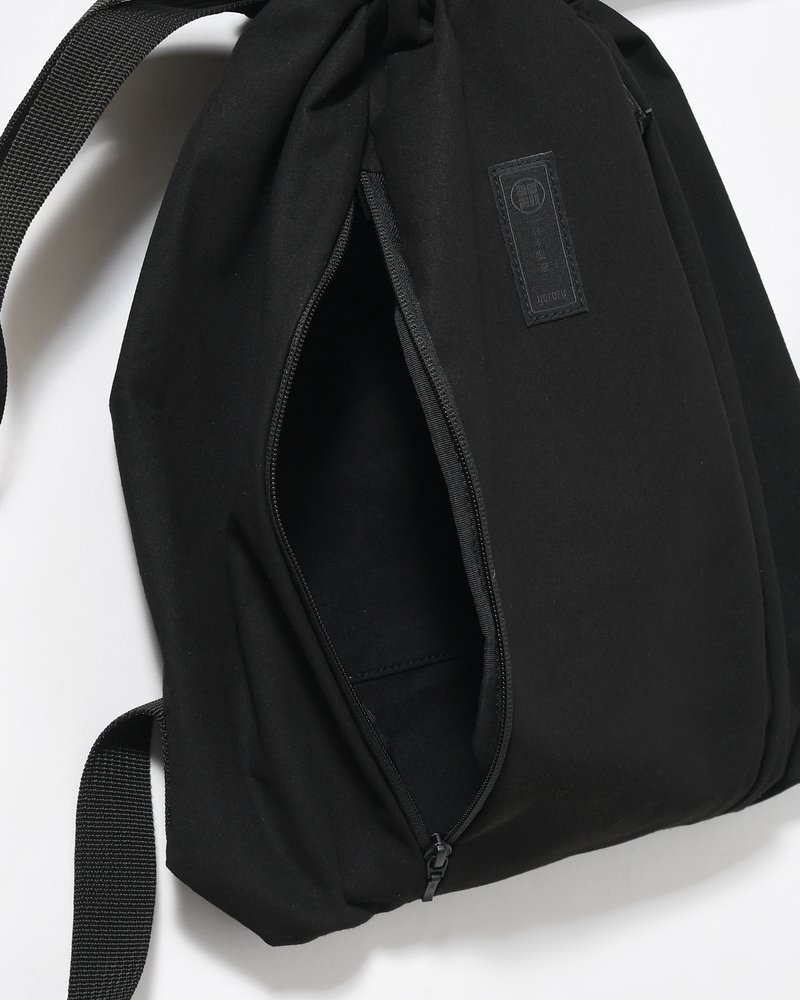 BACKPACK "NINJA-TEX" HIGH DENSITY MICROFIBER -BLACK-