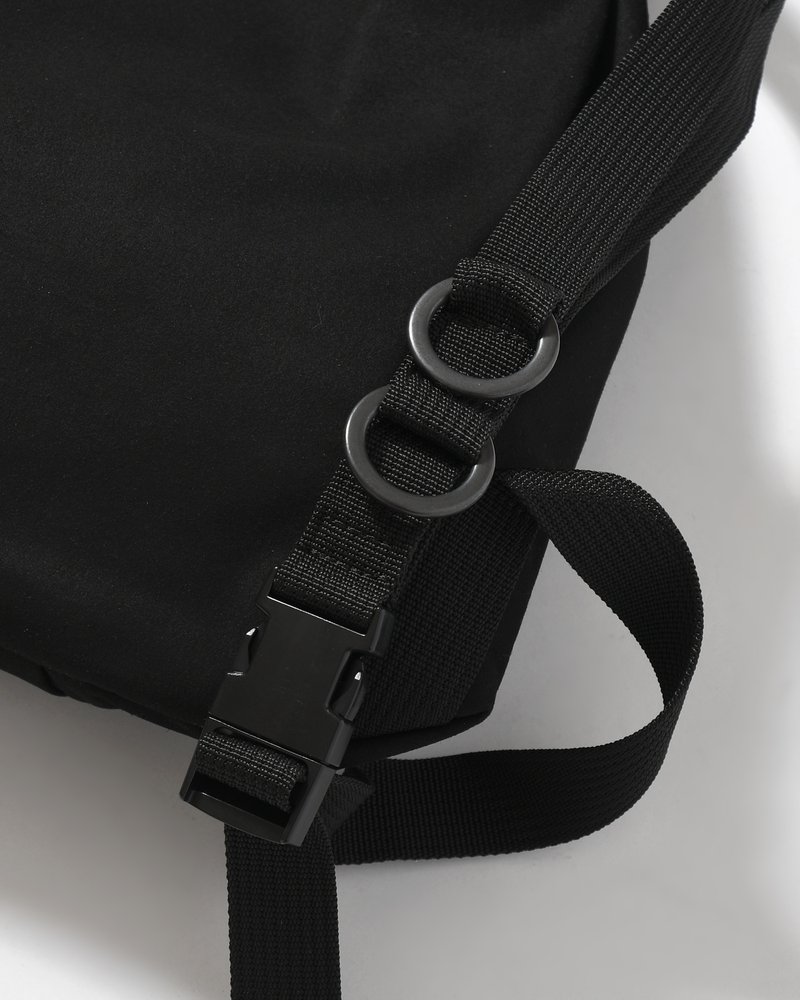 BACKPACK "NINJA-TEX" HIGH DENSITY MICROFIBER -BLACK-