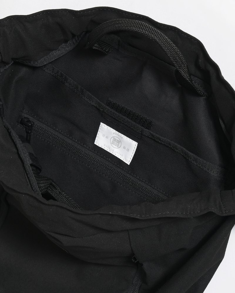 BACKPACK "NINJA-TEX" HIGH DENSITY MICROFIBER -BLACK-
