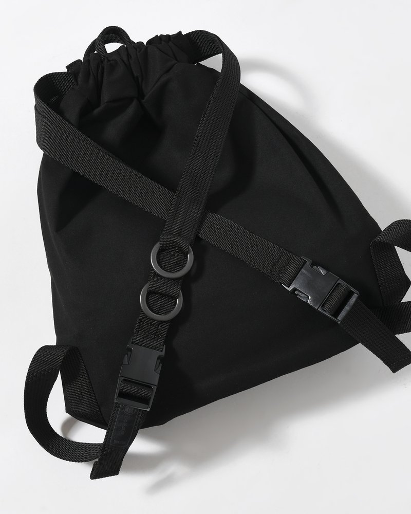 BACKPACK "NINJA-TEX" HIGH DENSITY MICROFIBER -BLACK-