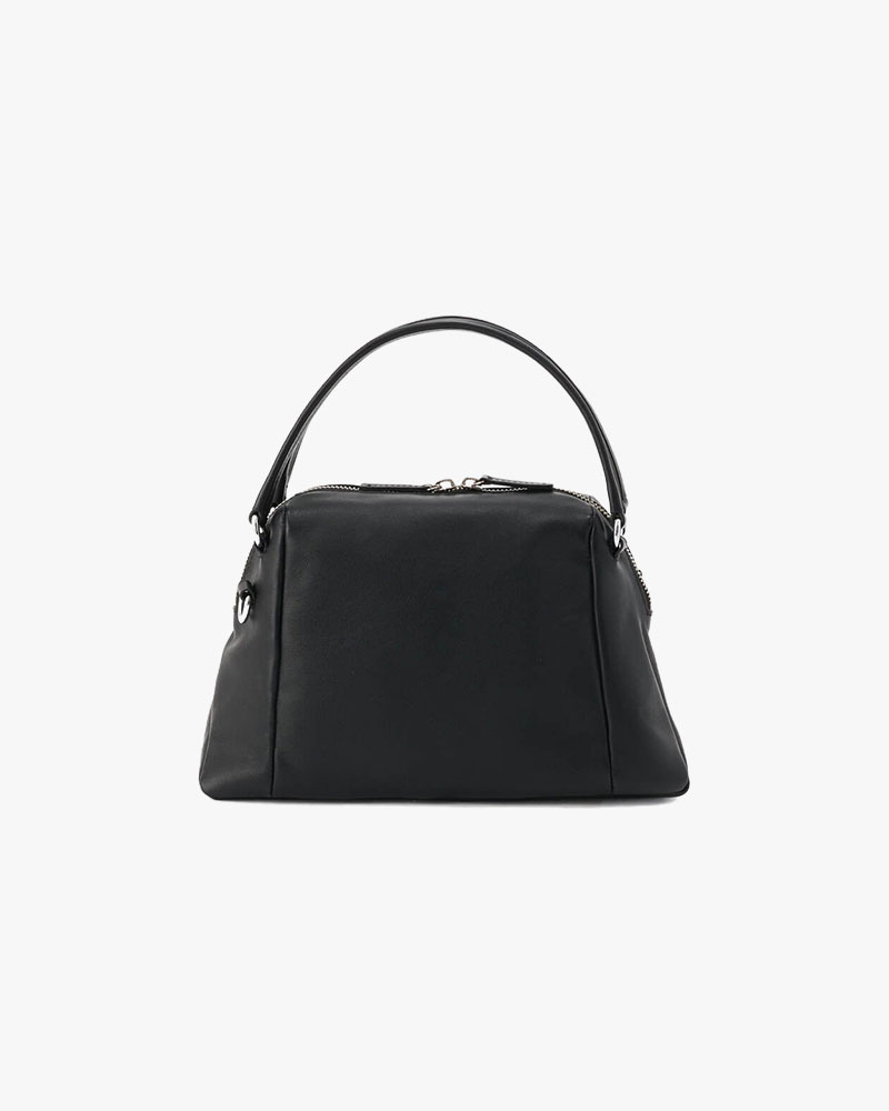 MINI BOSTON SHOULDER BAG -BLACK-