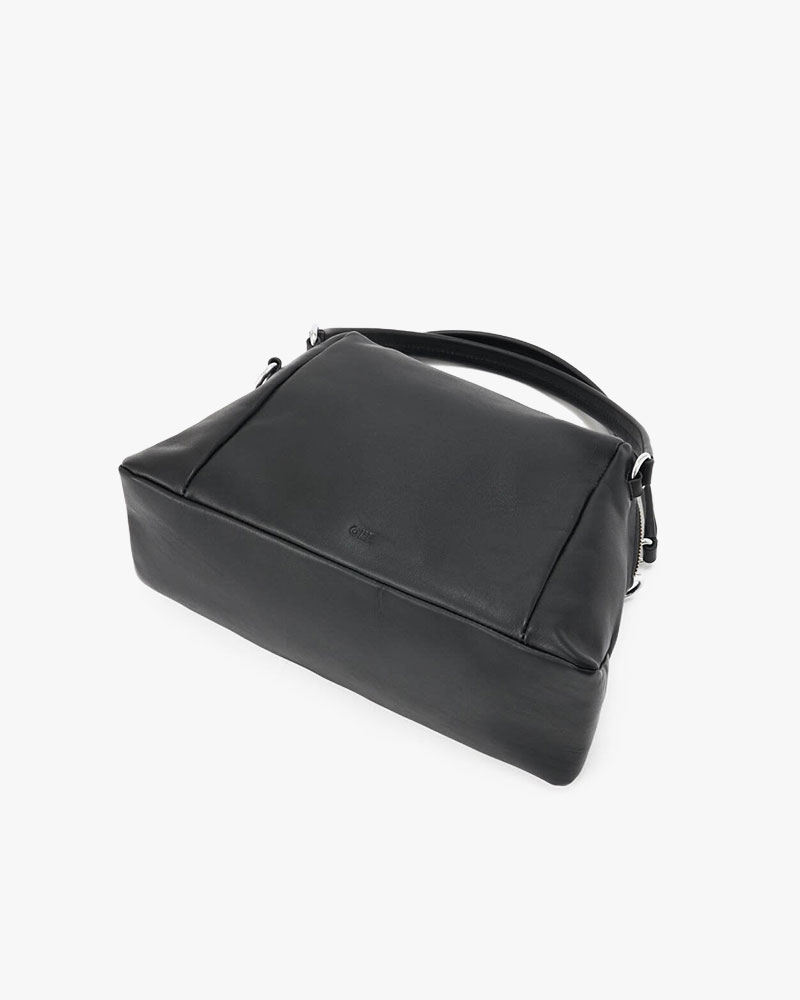 MINI BOSTON SHOULDER BAG -BLACK-