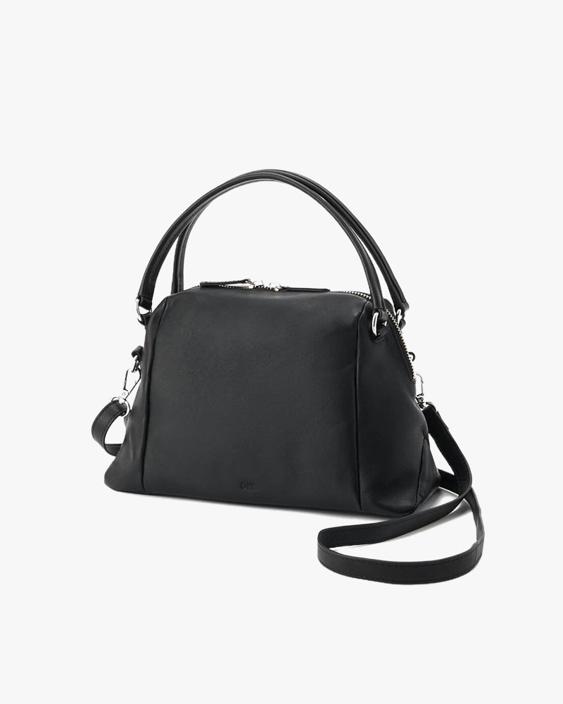 MINI BOSTON SHOULDER BAG -BLACK-