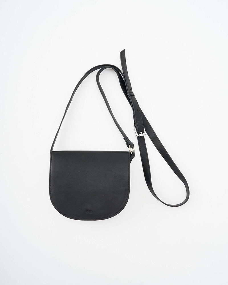 MINI FLAP SHOULDER BAG -BLACK-