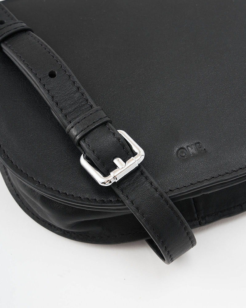 MINI FLAP SHOULDER BAG -BLACK-