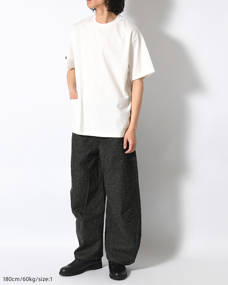 ORGANIC COTTON CHILL POCKET TEE -WHITE-