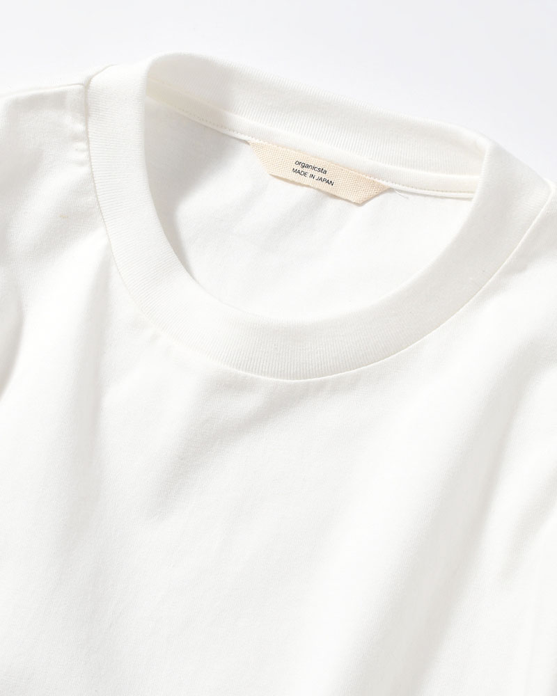 ORGANIC COTTON CHILL POCKET TEE -WHITE-