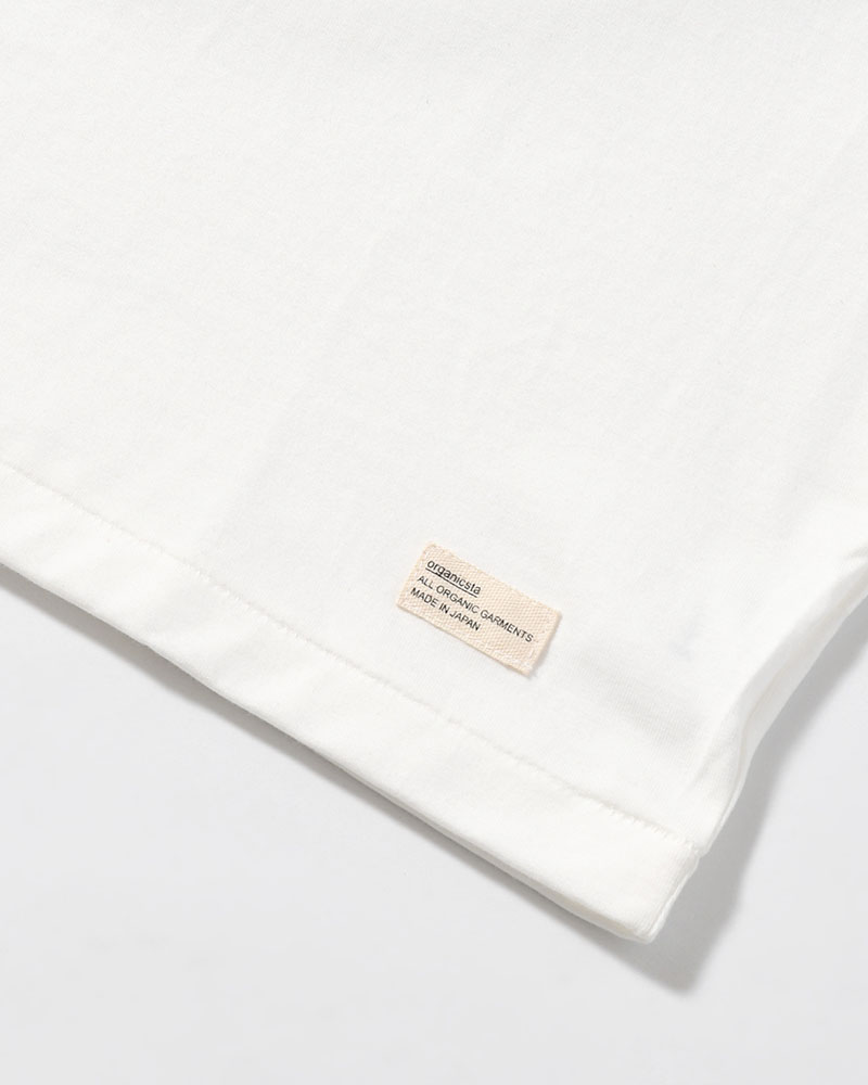 ORGANIC COTTON CHILL POCKET TEE -WHITE-