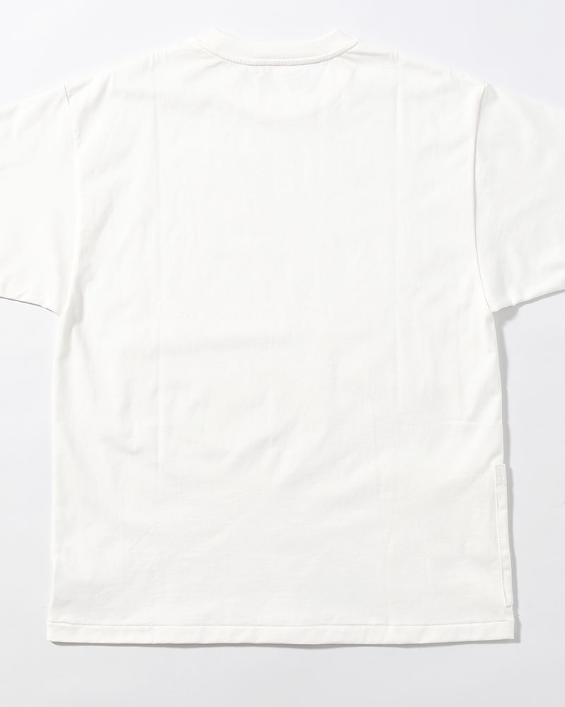 ORGANIC COTTON CHILL POCKET TEE -WHITE-